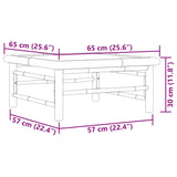 Garden Table 65x65x30 cm Bamboo