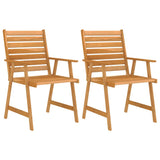 3 Piece Garden Dining Set Solid Acacia Wood