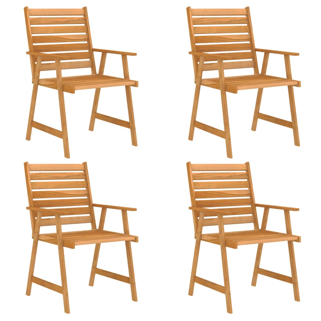 5 Piece Garden Dining Set Solid Acacia Wood