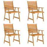 5 Piece Garden Dining Set Solid Acacia Wood