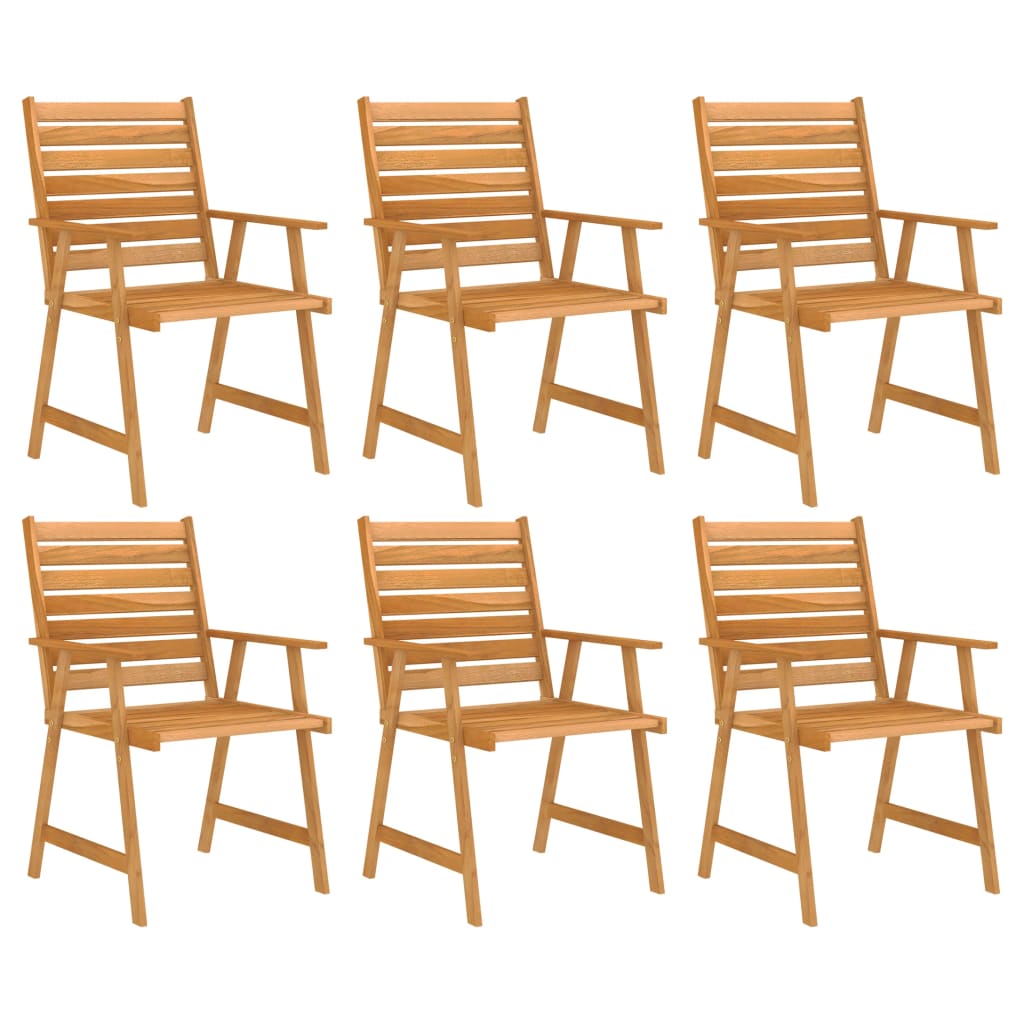 7 Piece Garden Dining Set Solid Acacia Wood