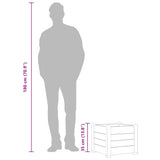 Garden Raised Bed PP Anthracite 43x43x35 cm