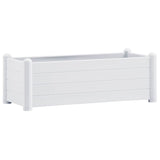 Garden Raised Bed PP White 100x43x35 cm
