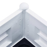 Garden Raised Bed PP White 100x43x35 cm