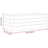 Garden Raised Bed PP Mocha 100x43x35 cm