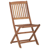 vidaXL Folding Outdoor Chairs 4 pcs Solid Acacia Wood