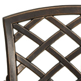 Garden Chairs 2 pcs Cast Aluminium Bronze