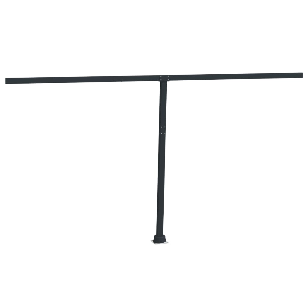 Awning Post Set Anthracite 450x245 cm Iron