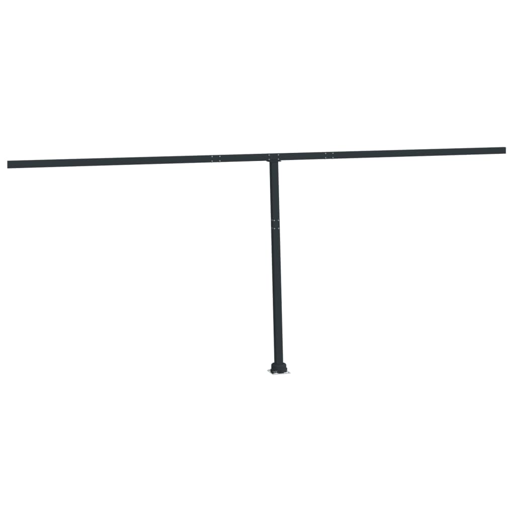 Awning Post Set Anthracite 600x245 cm Iron