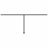 Awning Post Set Anthracite 600x245 cm Iron