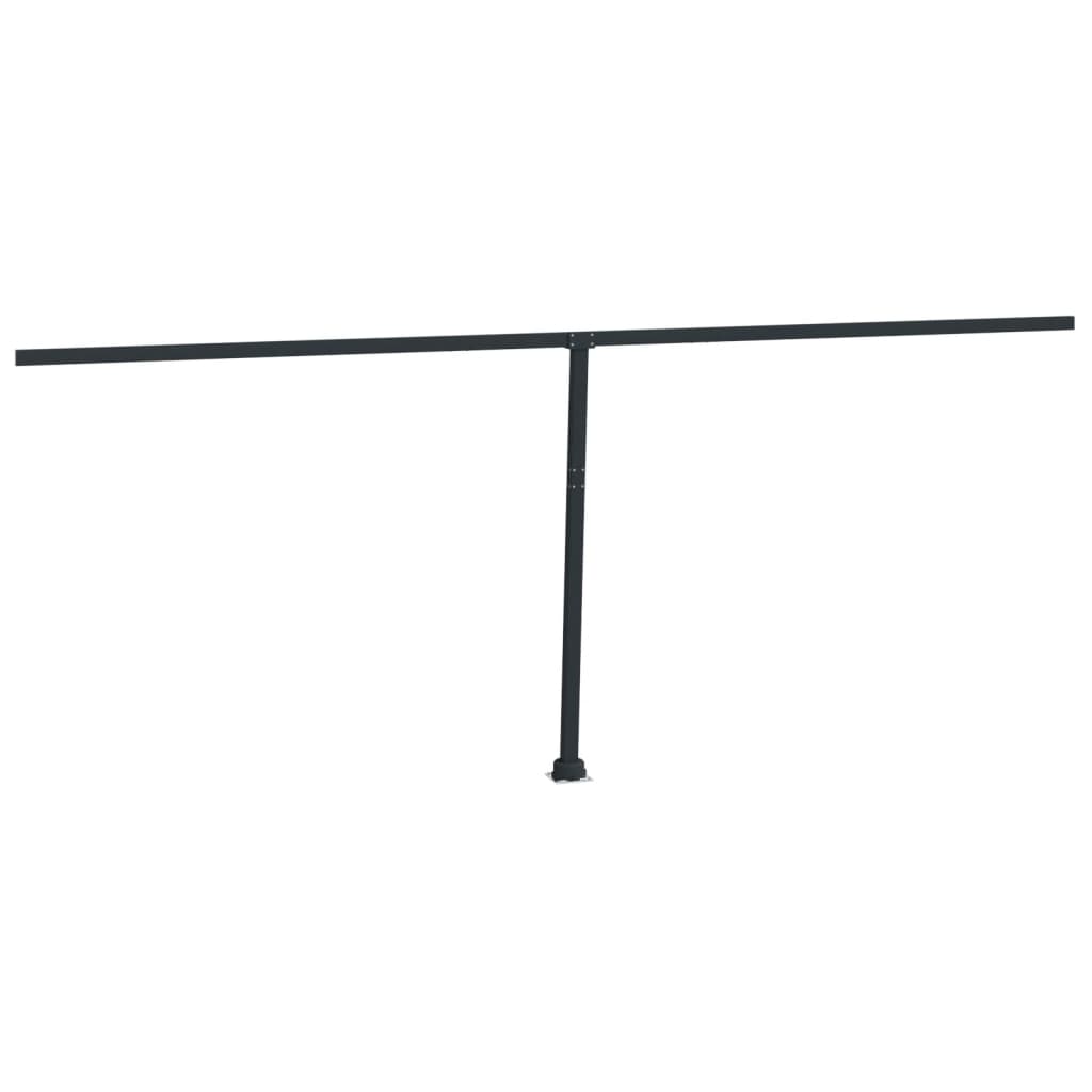 Awning Post Set Anthracite 600x245 cm Iron