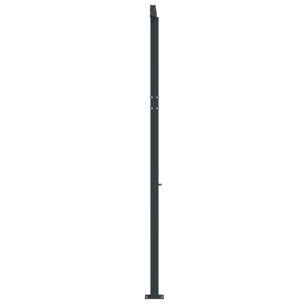 Awning Post Set Anthracite 600x245 cm Iron