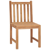 vidaXL Garden Chairs 2 pcs Solid Teak Wood