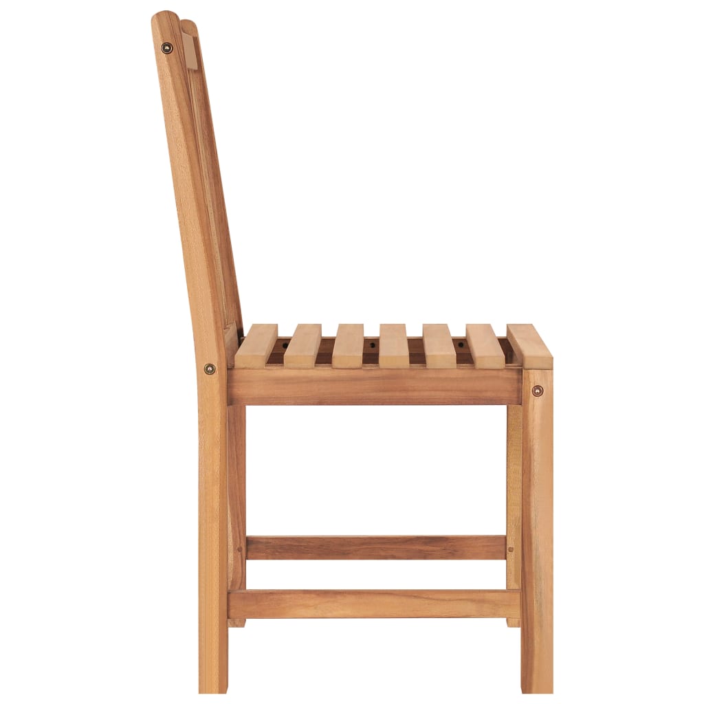 vidaXL Garden Chairs 2 pcs Solid Teak Wood