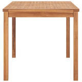 Garden Dining Table 140x80x77 cm Solid Teak Wood