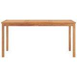 Garden Dining Table 160x80x77 cm Solid Teak Wood