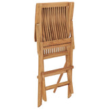 Folding Garden Chairs 3 pcs Solid Teak Wood