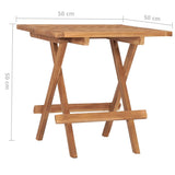 3 Piece Folding Outdoor Dining Set Solid Teak Wood