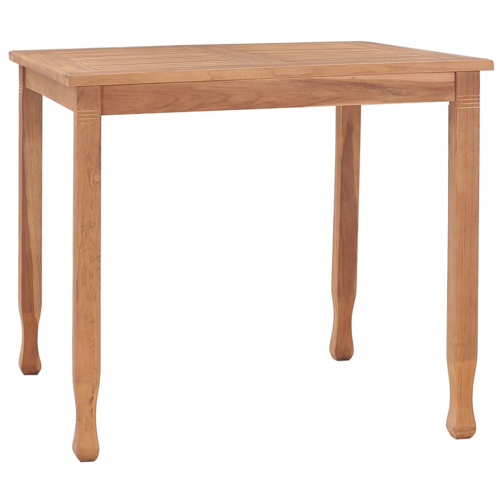 Garden Dining Table 85x85x75 cm Solid Teak Wood