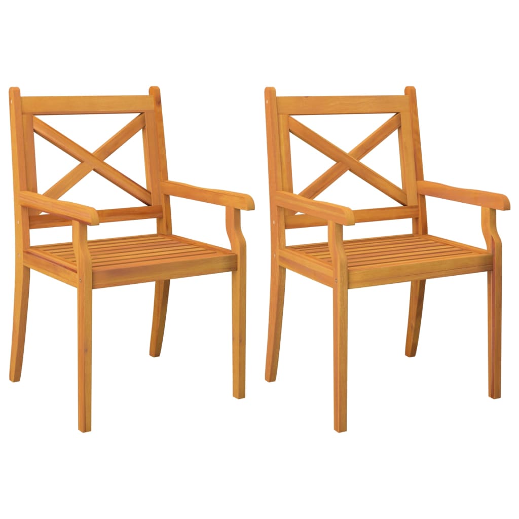 3 Piece Garden Dining Set Solid Wood Acacia