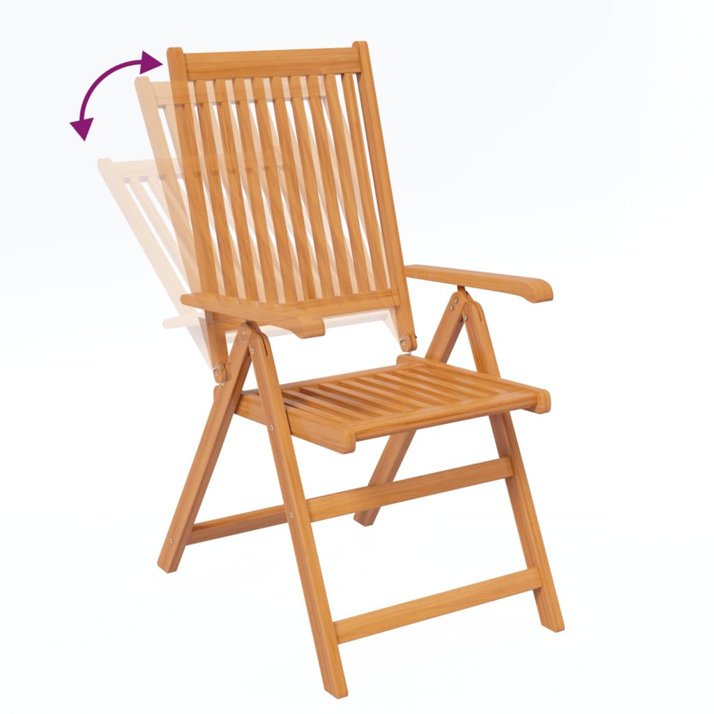 5 Piece Garden Dining Set Solid Acacia Wood 150-200 cm