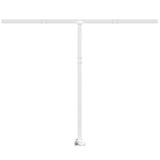 Awning Post Set White 300x245 cm Iron