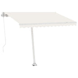 Awning Post Set White 300x245 cm Iron