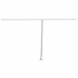 Awning Post Set White 450x245 cm Iron