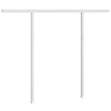 Awning Post Set White 300x245 cm Iron