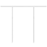 Awning Post Set White 300x245 cm Iron