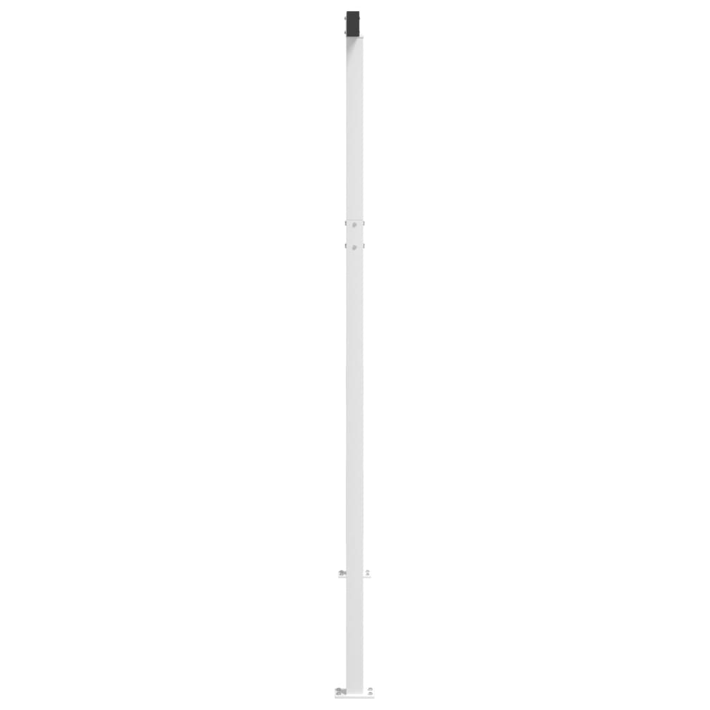 Awning Post Set White 300x245 cm Iron