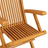 9 Piece Folding Outdoor Dining Set Solid Teak Wood