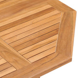 5 Piece Folding Outdoor Dining Set Solid Teak Wood