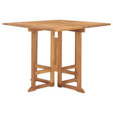 5 Piece Folding Outdoor Dining Set Solid Teak Wood