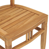 3 Piece Garden Dining Set Solid Teak Wood