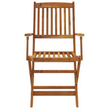 7 Piece Folding Garden Dining Set Solid Acacia Wood