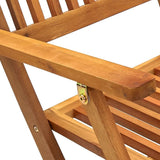 7 Piece Folding Garden Dining Set Solid Acacia Wood