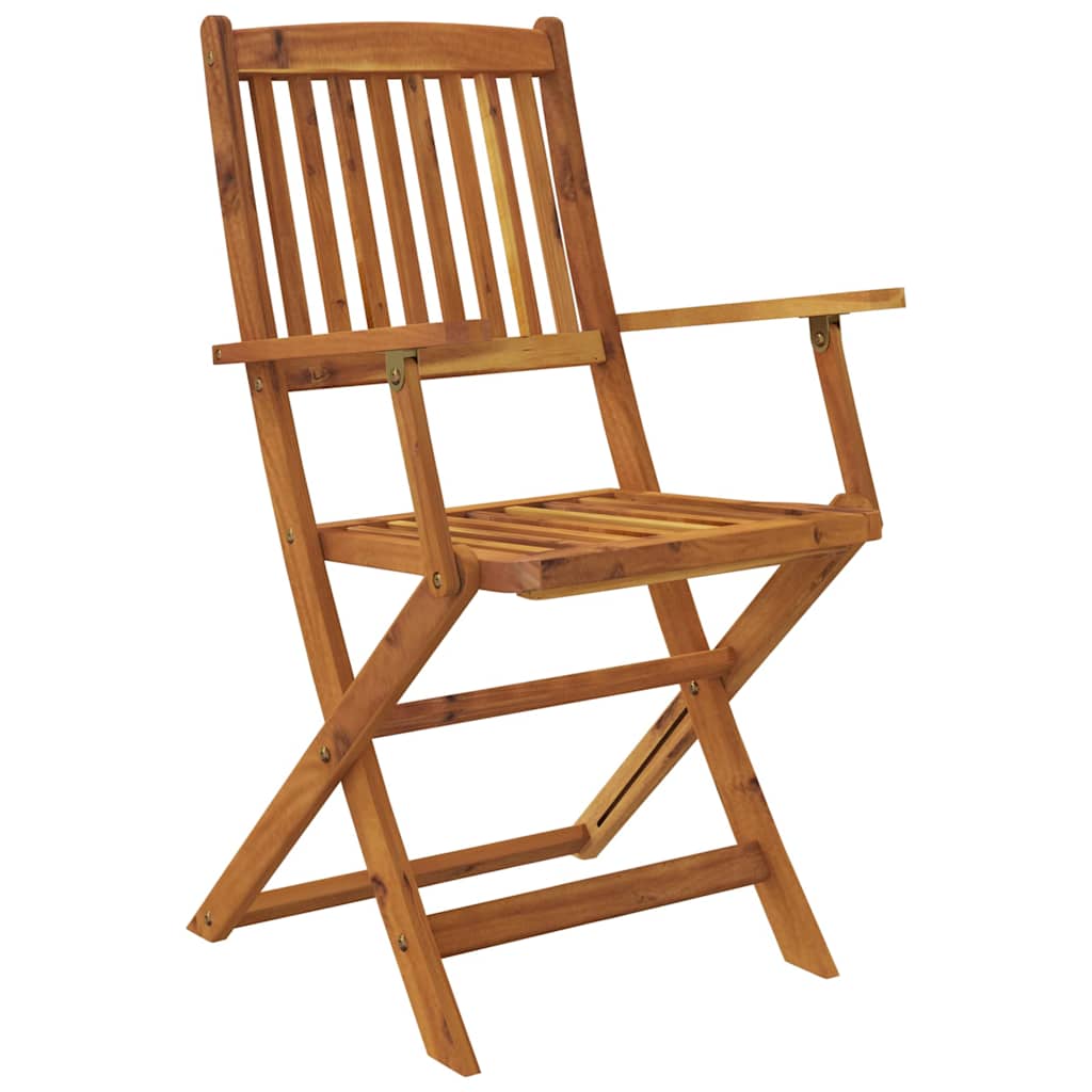 7 Piece Folding Garden Dining Set Solid Acacia Wood
