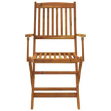 7 Piece Folding Garden Dining Set Solid Acacia Wood