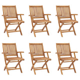 7 Piece Garden Dining Set Solid Teak Wood