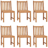 7 Piece Garden Dining Set Solid Teak Wood