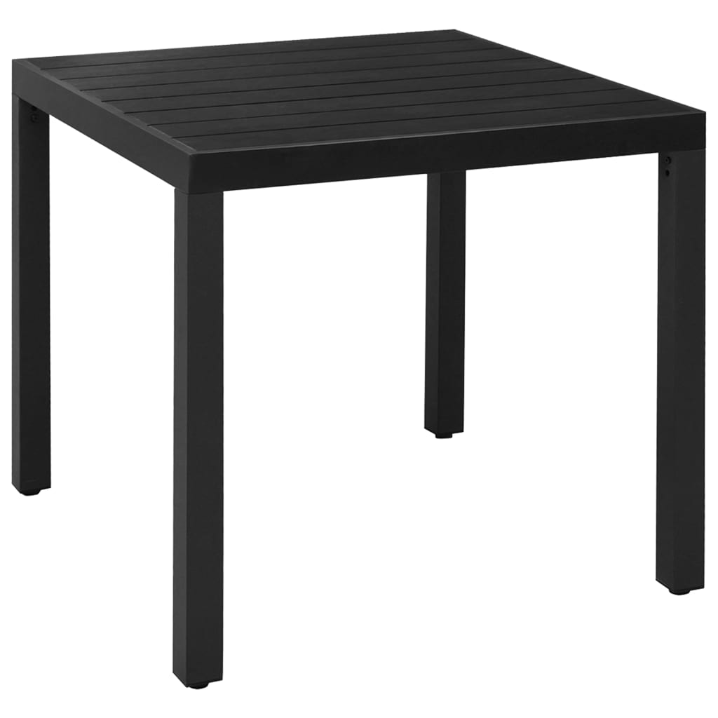 3 Piece Garden Dining Set Black