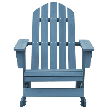 Garden Adirondack Rocking Chair Solid Fir Wood Blue