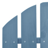 Garden Adirondack Rocking Chair Solid Fir Wood Blue