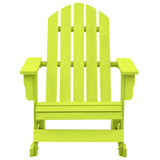 vidaXL Garden Adirondack Rocking Chair Solid Fir Wood Green