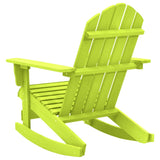 vidaXL Garden Adirondack Rocking Chair Solid Fir Wood Green