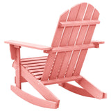 vidaXL Garden Adirondack Rocking Chair Solid Fir Wood Pink