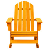 vidaXL Garden Adirondack Rocking Chair Solid Fir Wood Orange