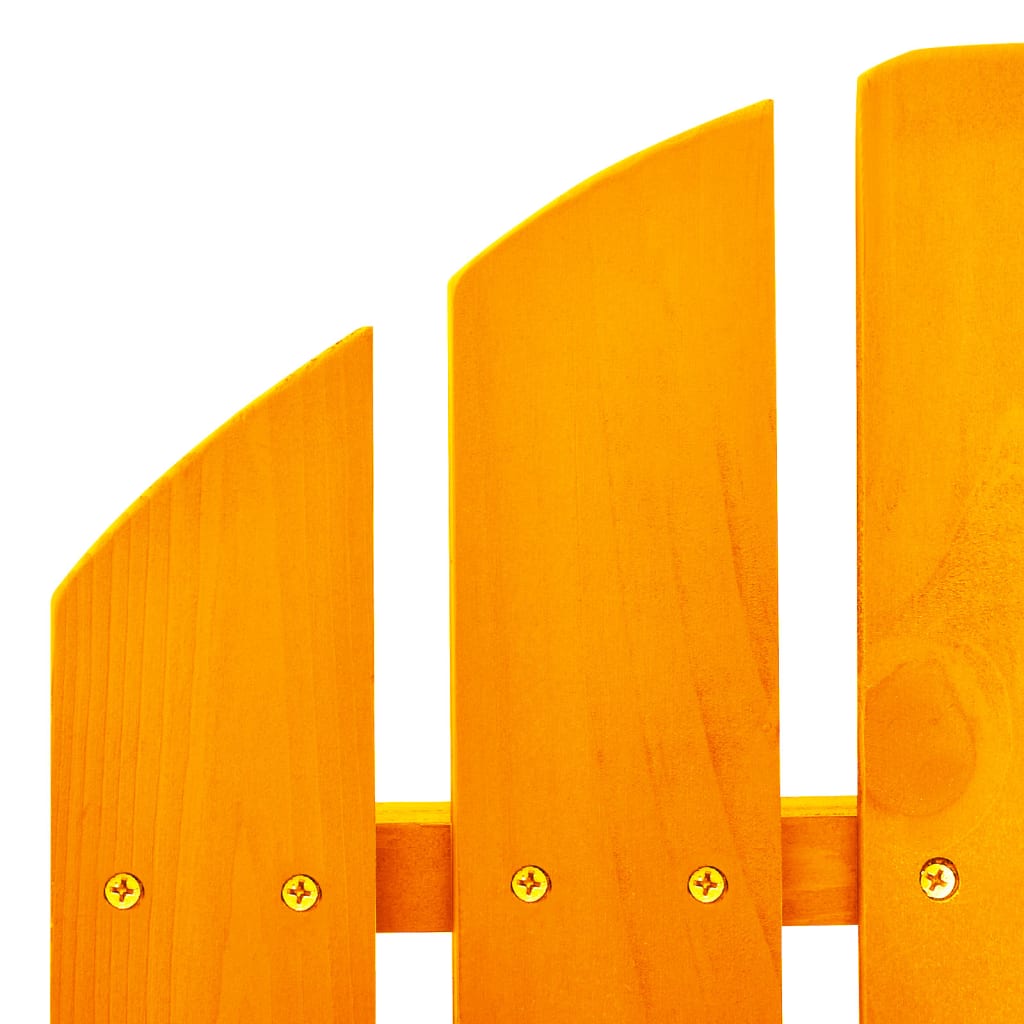 Garden Adirondack Rocking Chair Solid Fir Wood Orange
