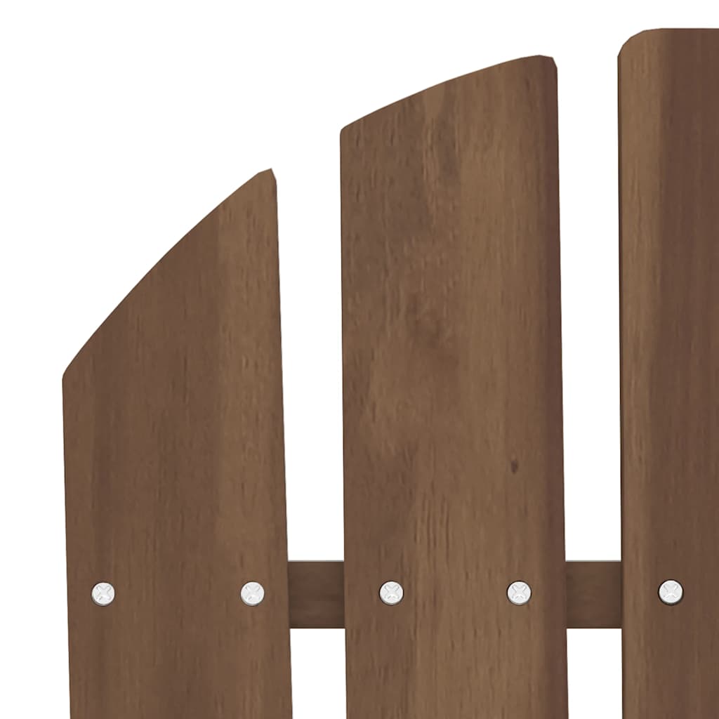 2-Seater Garden Adirondack Chair Solid Fir Wood Brown